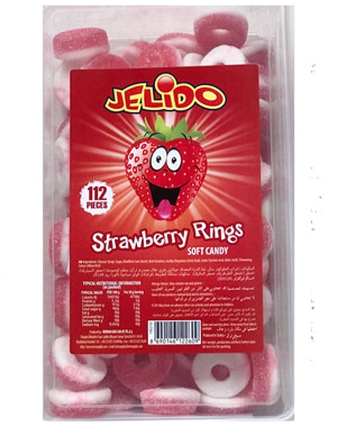 Jelido Fruit Soft Candy Strawberry 1000g 