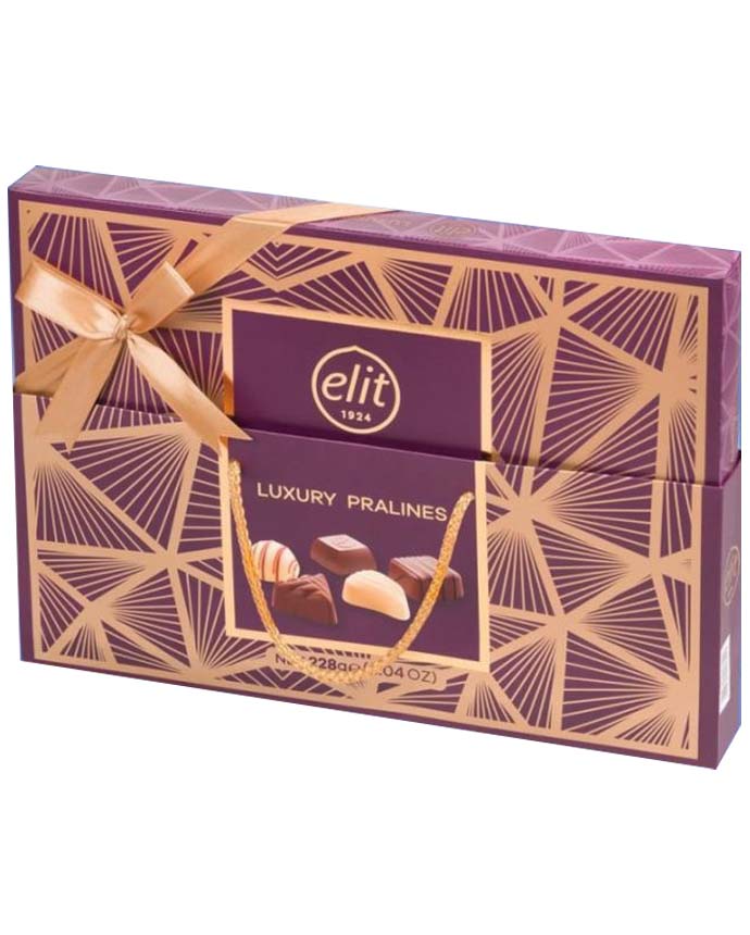 Elit Chocolate Gift Box Luxury Praline Purple 228g
