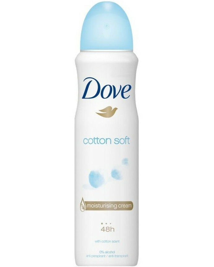 Dove Body Spray Cotton Soft 150ml 