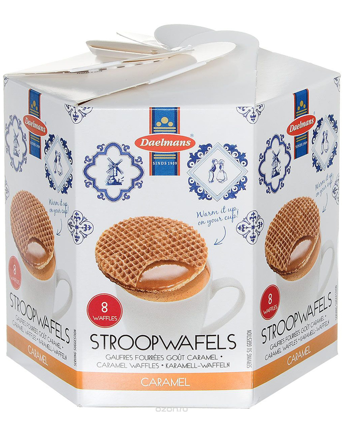 Daelmans Caramel Stroopwafels in Hexa Box 230g 