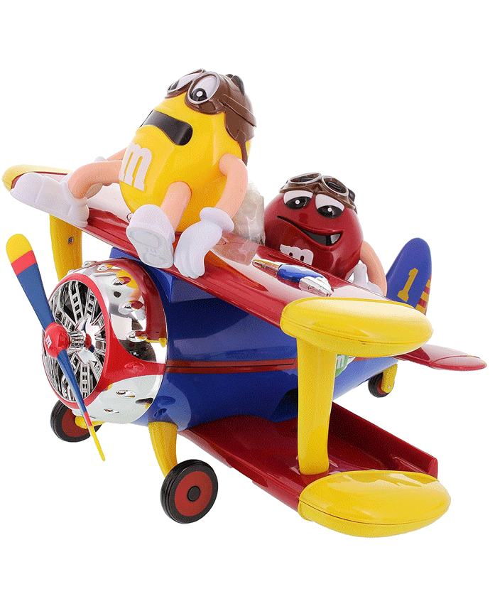 M&M's Airoplane Spender Dispenser with Peanut Chocolate
