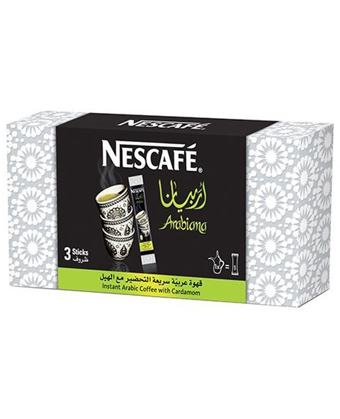 Nescafe Instant Arabiana Arabic Coffee With Cardamom | 3 Sticks