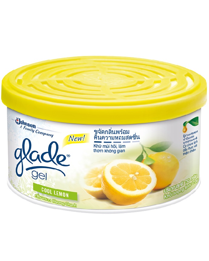 Glade Gel Eliminate & Air Freshener Cool Lemon