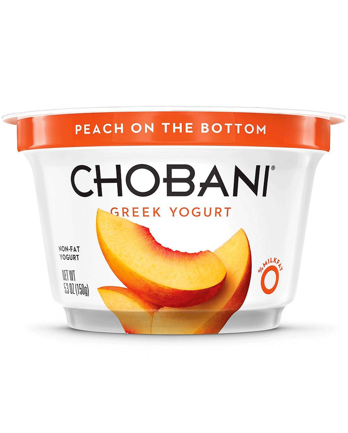 Chobani Peach Non Fat Greek Yogurt 150g