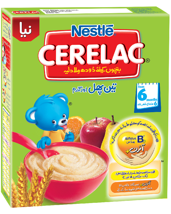 Nestle Cerelac 3 Fruits & Wheat