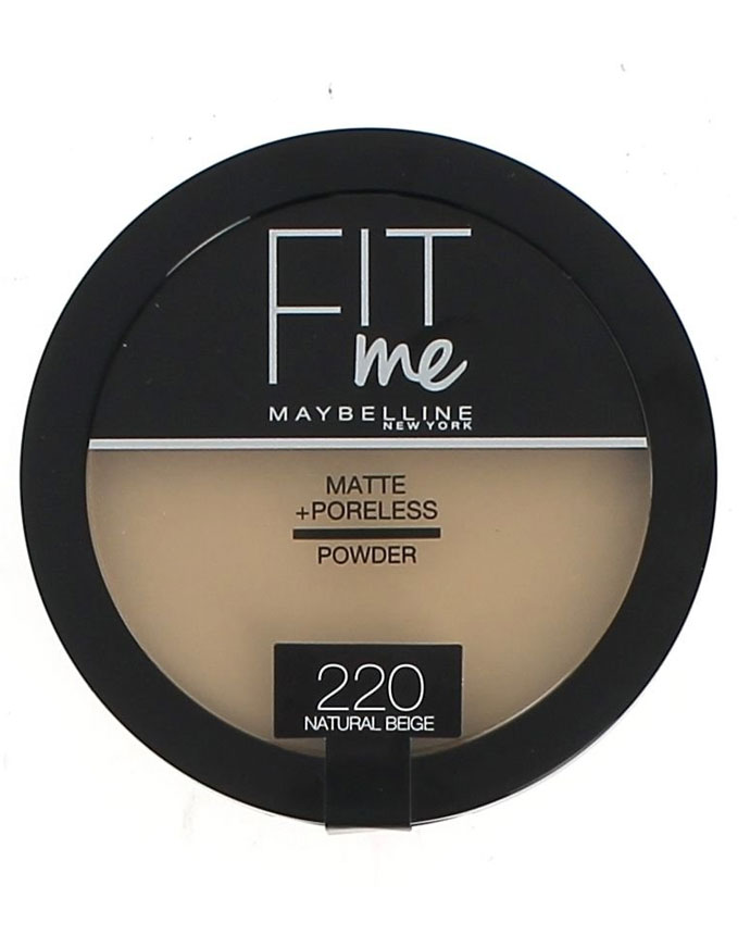 Maybelline Natural Beige Fit Me Matte + Poreless Polvere Viso 8.5g