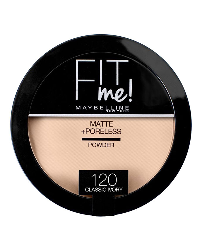Maybelline Fit Matte Me and Poreless Pressed Powder 120 Classic Ivory 14g