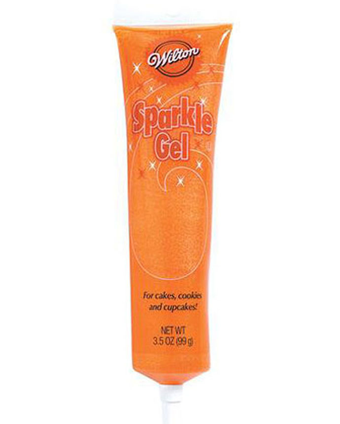 Wilton Sparkle Gel Orange Cake Decorations