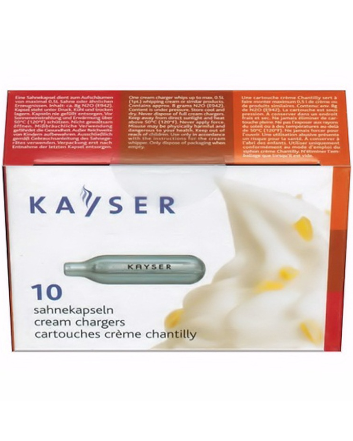 Cream Chargers for Kayser Whipped Cream Siphon - Box of 10