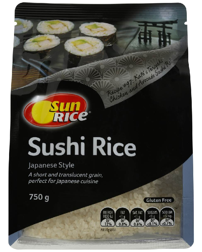 Sun Rice Sushi Rice Japanese Style 750 Grams