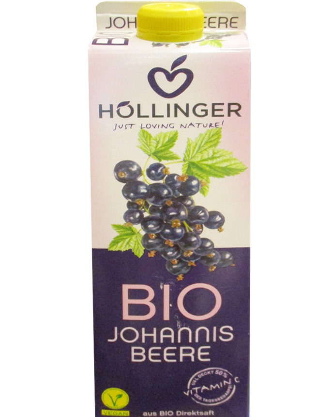 Hollinger Bio Organic Blackcurrant  Juice 