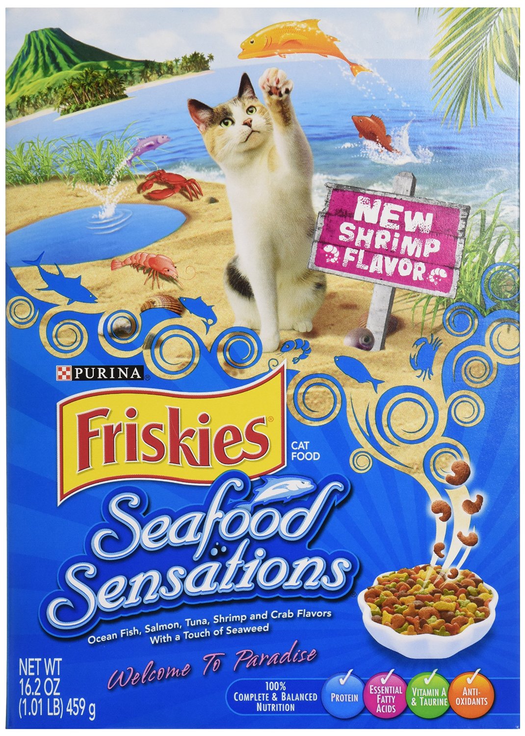 Purina Friskies Seafood Sensations Cat Food 459 Grams