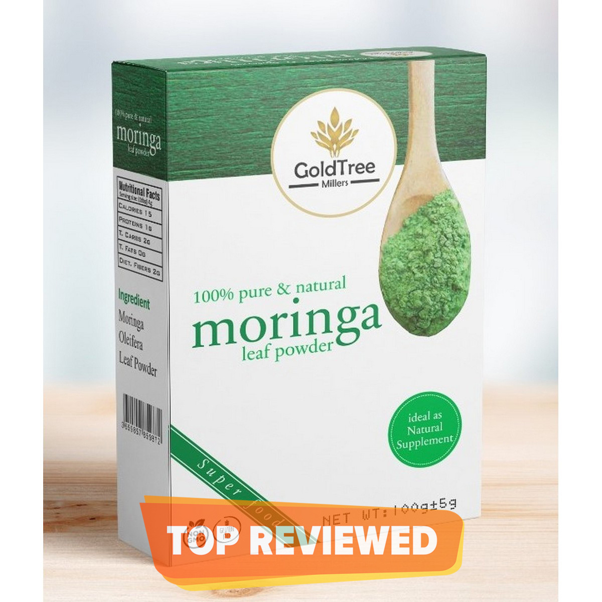 Gold Tree Organic Moringa Leaf Powder 100g