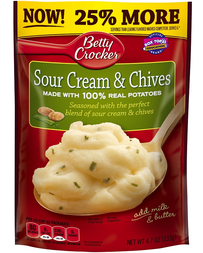 Betty Crocker Mashed Potatoes Sour Cream & Chives  