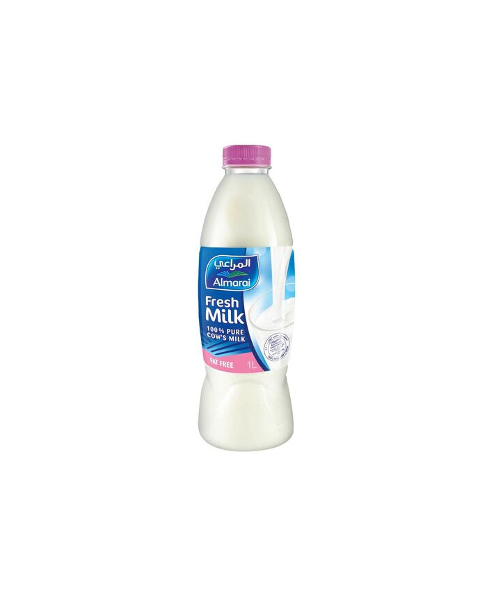 Almarai Milk Skimmed Bottle 1L