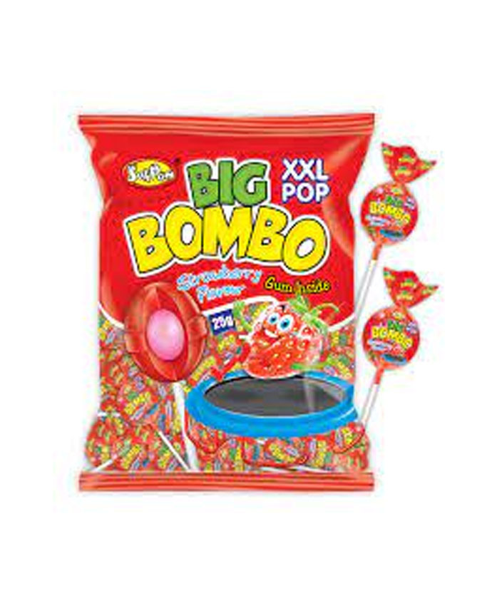 Big Bombo Lollipop Strawberry XXl 25g