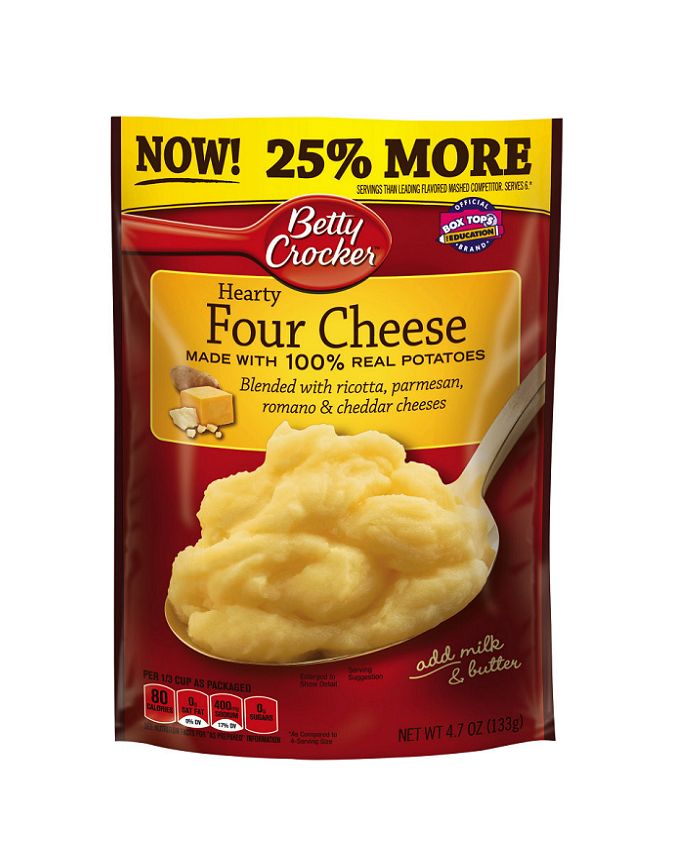 Betty Crocker Mashed Potatoes Four Cheese