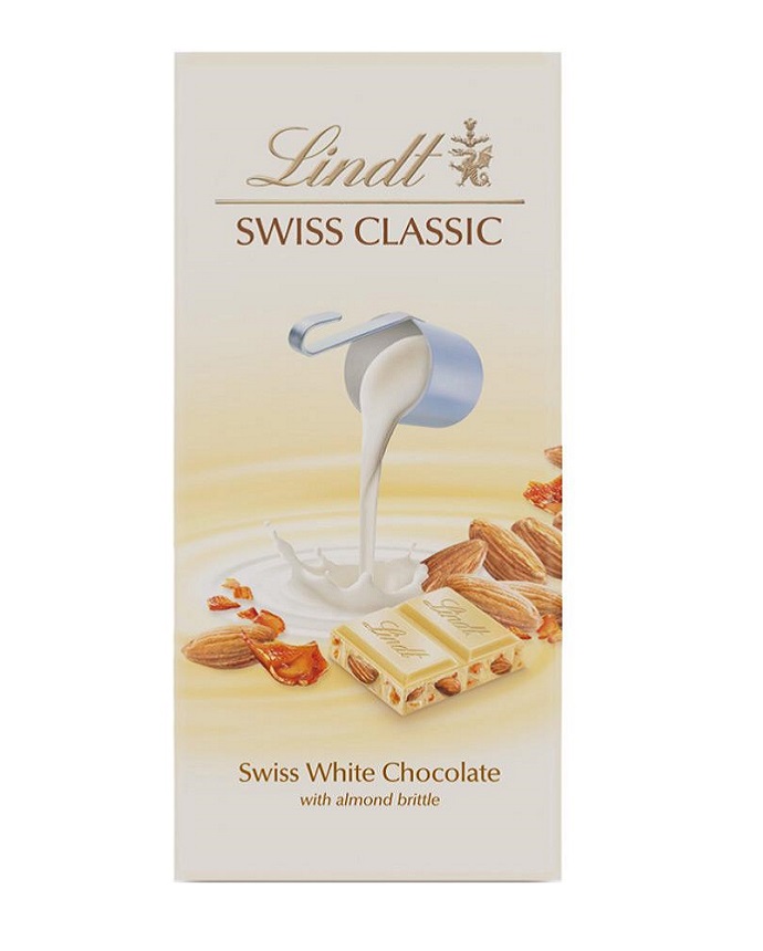 Lindt Swiss Classic White Chocolate with Almond Brittle