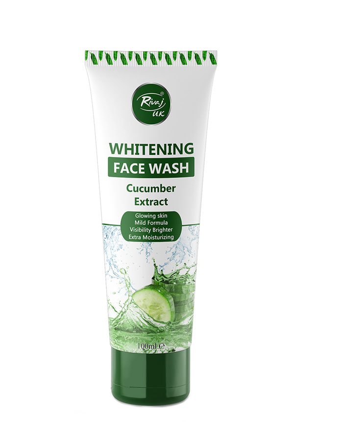 Rivaj Whitening Cucumber Extract Face Wash 100ml