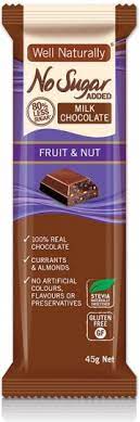 Well Naturally Milk Chocolate Fruit & Nut 45g
