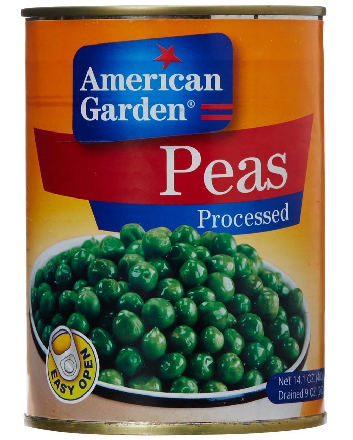 American Garden Tin Vegetables Fancy Processed Peas