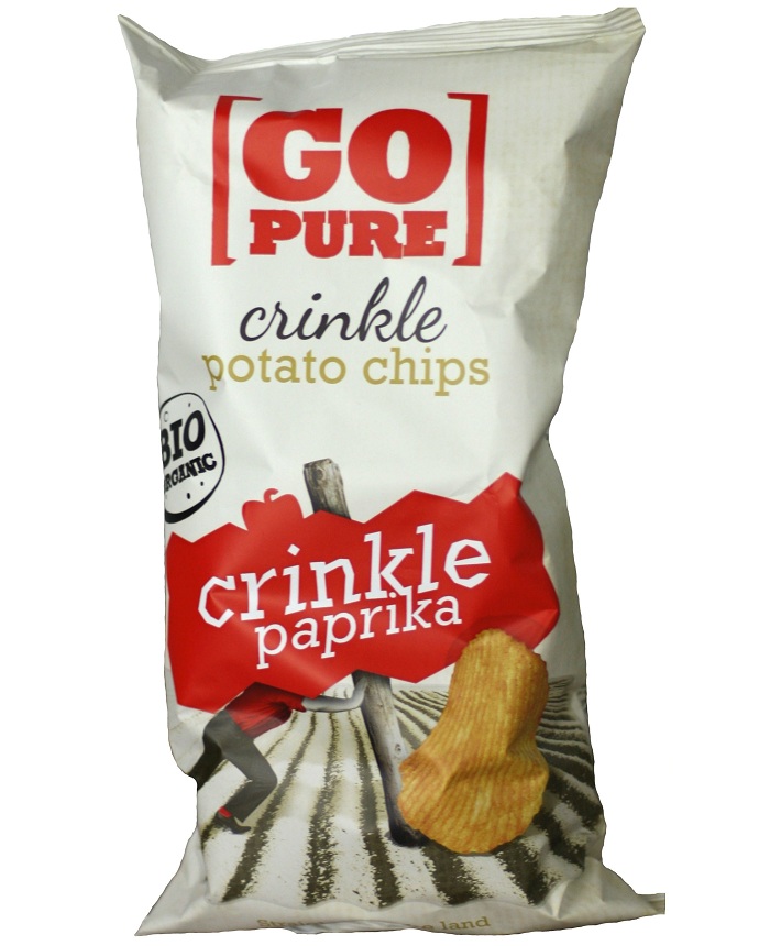 Go Pure Bio Organic Chips Crinkle Paprika 