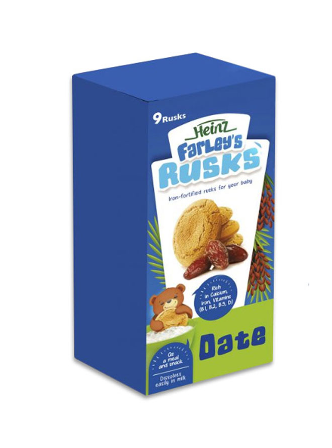 Heinz Farleys Rusks 6+M Date 9Pcs 150g