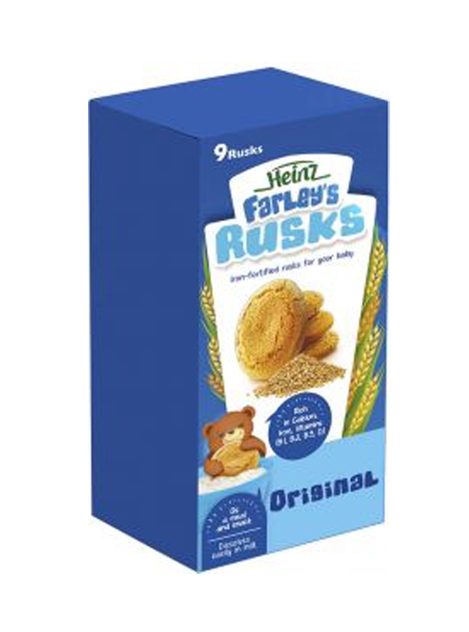 Heinz Farleys Rusks 6+M Original 9Pcs 150g 