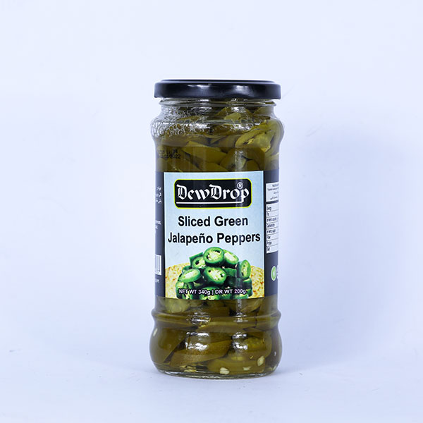 Dew Drop Green Jalapeno Peppers 340g