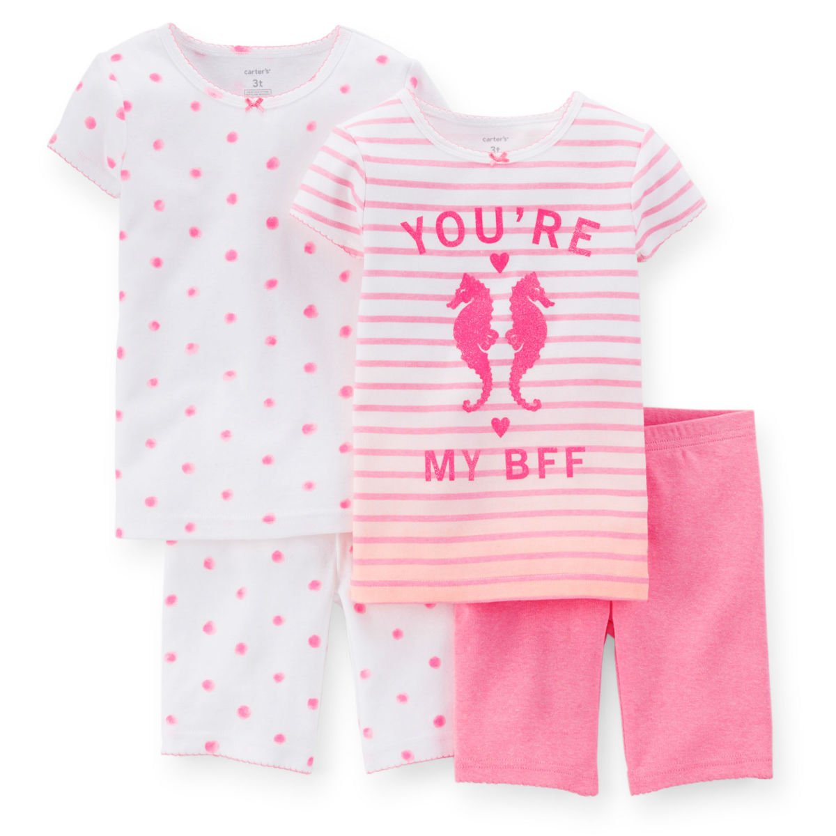 Carters Girls Cotton Pajamas 4 piece