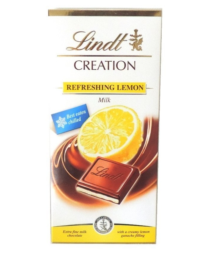 Lindt Creation Milk Chocolate Bar Lemon