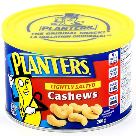 Planters Lightly Salted Cashews 200g