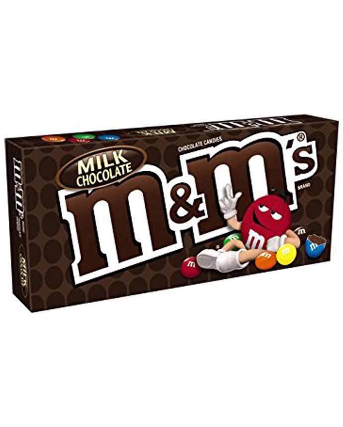 M&Ms Milk Chocolate Candy Theater Box