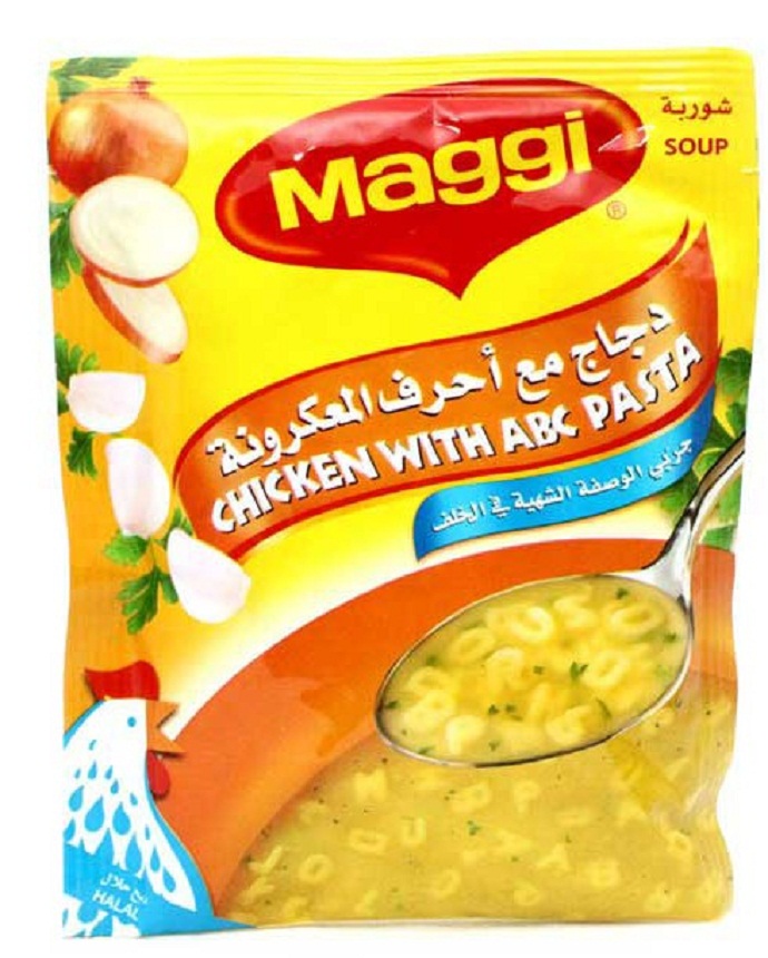 Maggi Chicken with ABC Pasta Soup