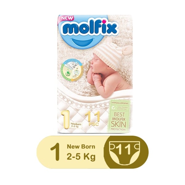 Molfix Diaper 1 New Born 2-5kg 11pcs 