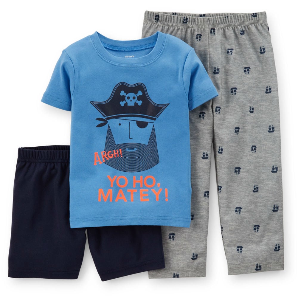 Carters Boy Jersey Sleeper Pajamas 3piece