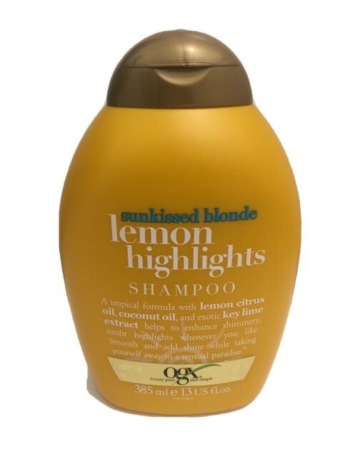 OGX SHAMPOO SUNKISSED BLONDE LEMON HIGHLIGHTS 13OZ