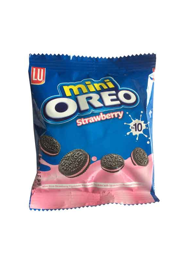 Lu Mini Oreo Strawberry Biscuits 29g