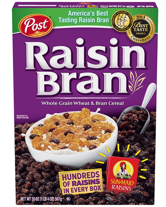 Post  Raisin Bran Whole Grain Wheat & Bran Cereal 
