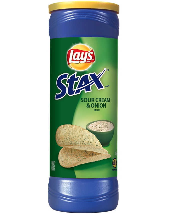 Lays Chips Stax Crisps Sour Cream & Onion