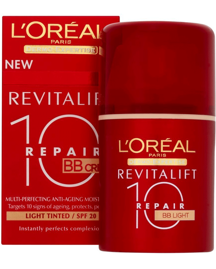 Loreal Revitalift 10 Repair BB Cream | Multi Perfecting Anti Ageing Moisturiser