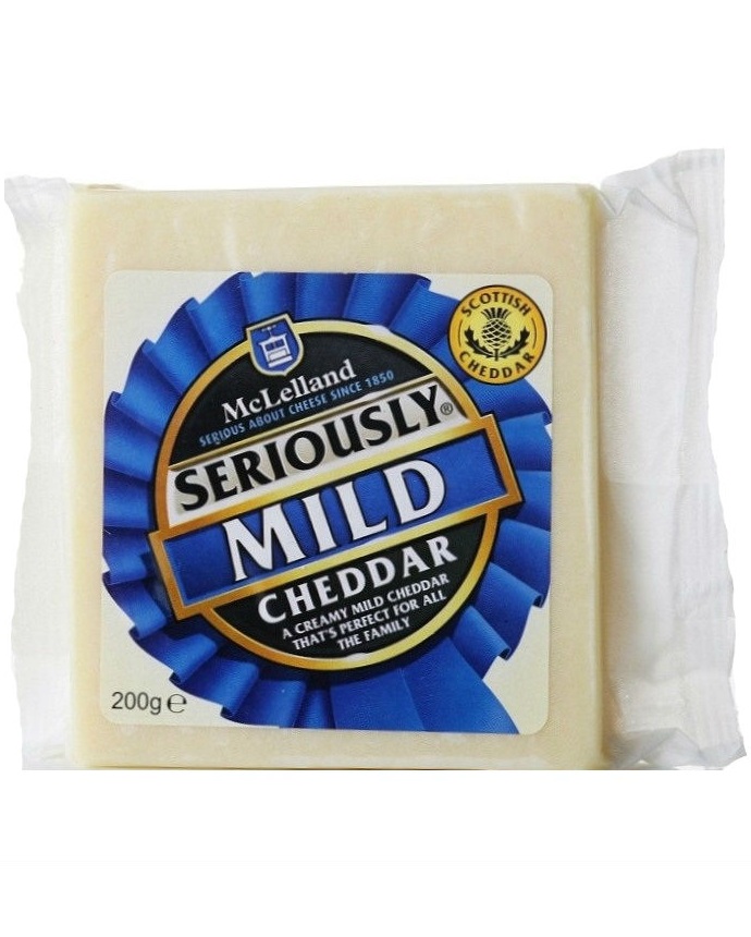 McLelland Seriously Mild Scottish Cheddar Cheese