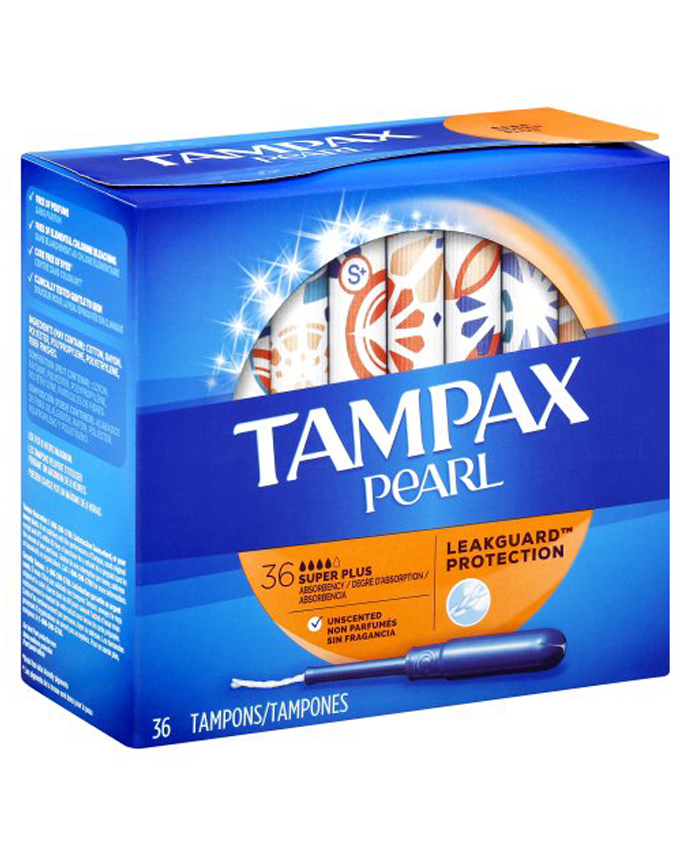 TAMPAX PEARL PLASTIC SUPERPLUS UNSCENTED 36CT