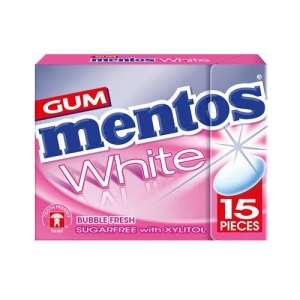 Mentos White Gum Bubble Fresh 15/ct 22.5g