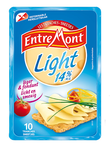 Entremont Light Slice Cheese 10Pcs 150g