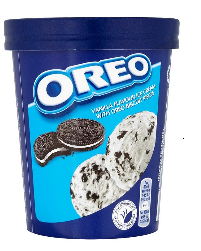 Oreo Ice Cream Tub