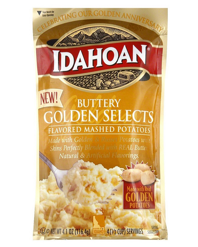 Idahoan Buttery Golden Selects Flavored Mashed Potatoes 