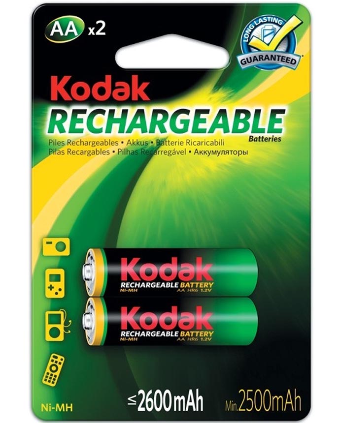 Kodak Rechargeable Batteries AAx2