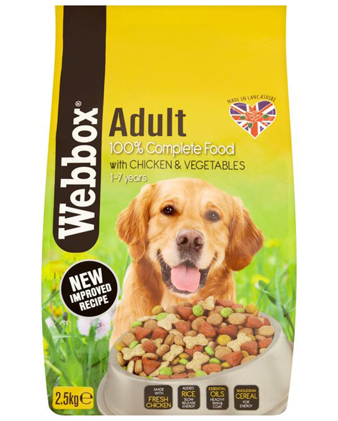 Webbox Adult Complete Dog Food Chicken & Vegetable 2.5kg