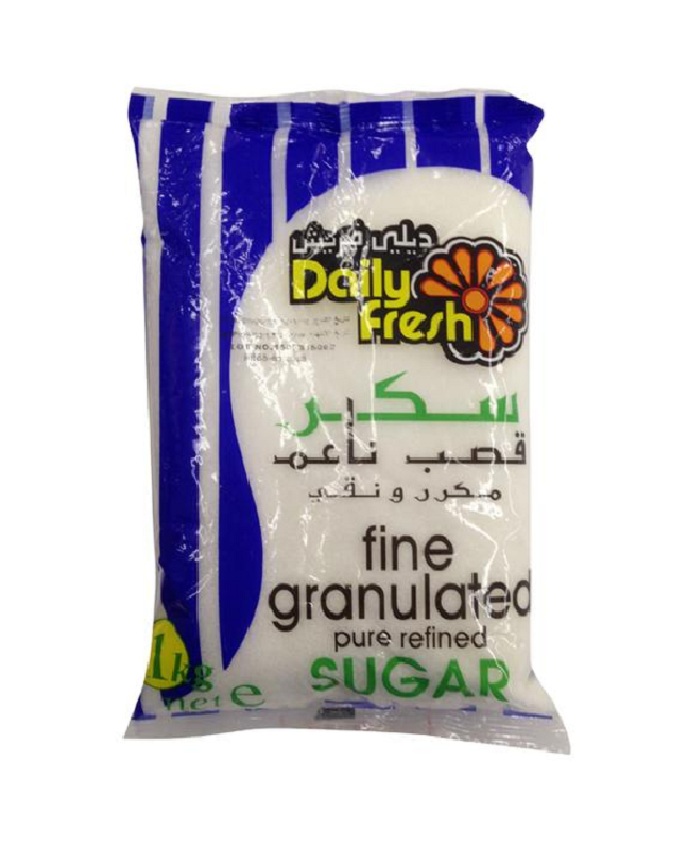 Daily Fresh Fine Granulated Pure Refined Sugar 1 Kg